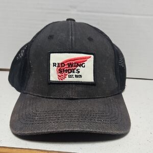 Red Wings Shoes Baseball Truckers Hat